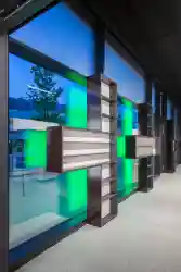 Luminous power in glass facade