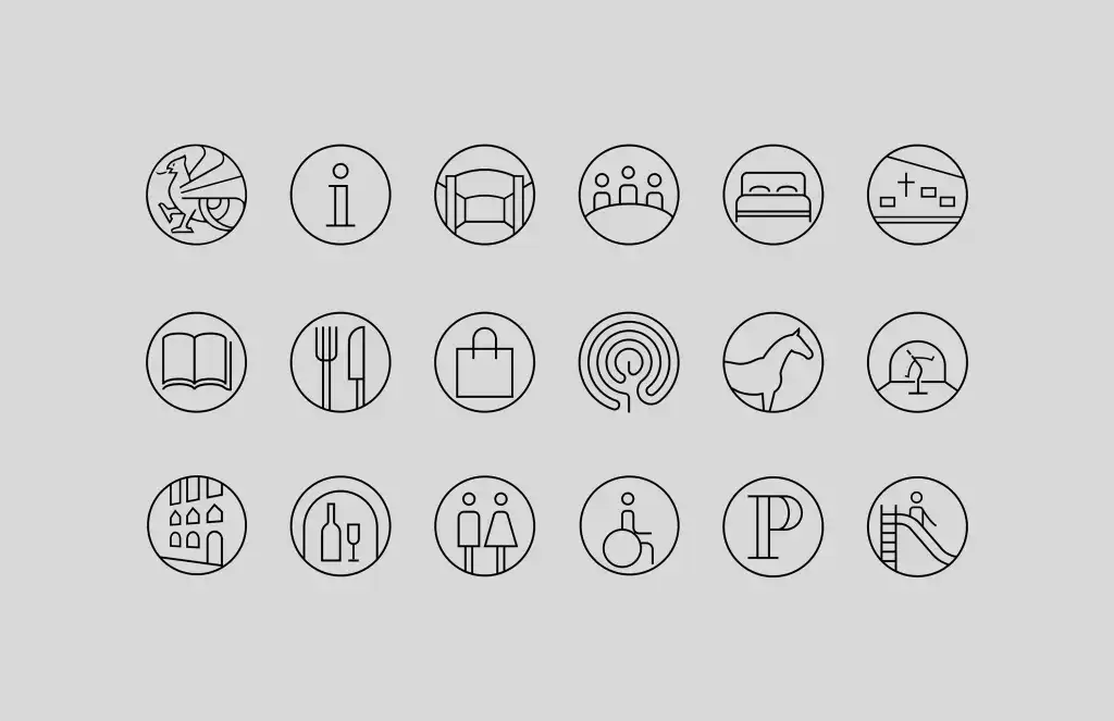 Signaletik für einen inspirierenden Ort der Ruhe und Begegnung