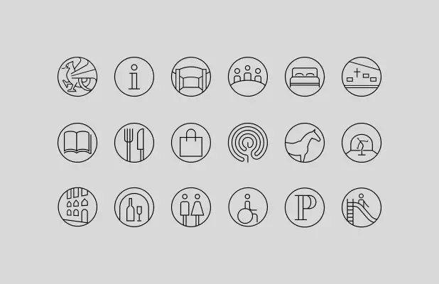 Signaletik für einen inspirierenden Ort der Ruhe und Begegnung